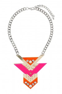 triangle layered pendant topshop £16